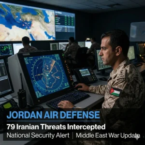 Jordan Intercepts 79 Iranian Missiles and Drones during the second week of direct hostilities. Military officials confirm a 92% interception rate in 2026.