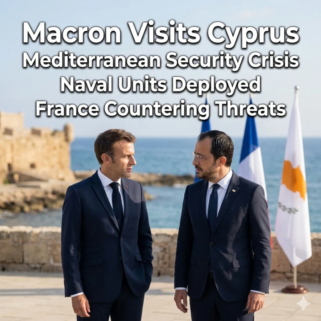 The Mediterranean security crisis deepens as Macron visits Cyprus. Discover how France is deploying naval power to counter Iran and protect European borders now.