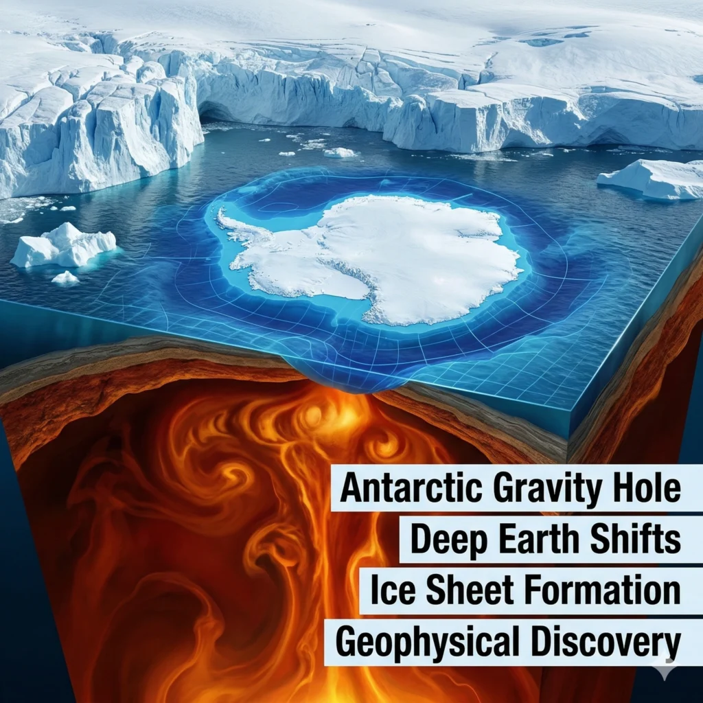 Discover how the Antarctic gravity hole was formed by ancient rock shifts. Learn how this massive study reveals the secrets of Earth’s interior and ice stability.