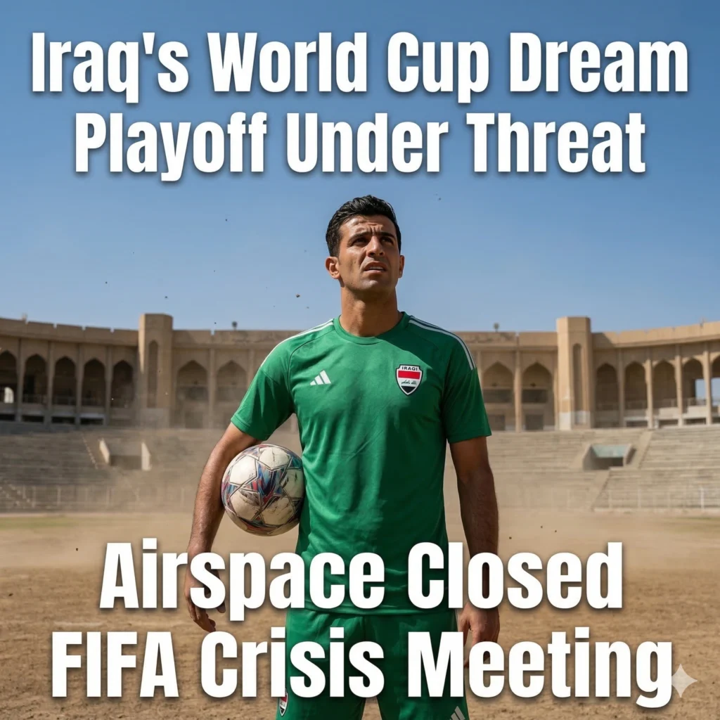 The Iraq qualification crisis puts the 2026 World Cup playoff in jeopardy due to airspace closures and visa hurdles. Read about the plea to FIFA.