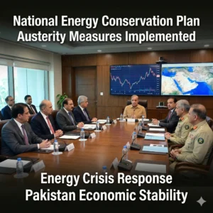 The National Energy Conservation Plan is finalized to combat fuel shortages. Discover the new work-from-home and virtual schooling rules in Pakistan now.