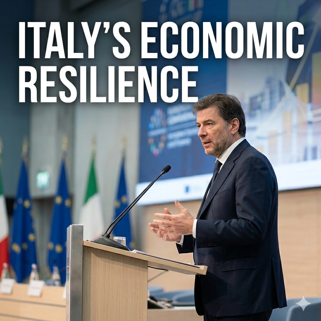 Italy Economic Resilience 2026 remains strong despite Middle East shocks. Minister Giorgetti prepares new budget targets and an early exit from EU deficit rules.