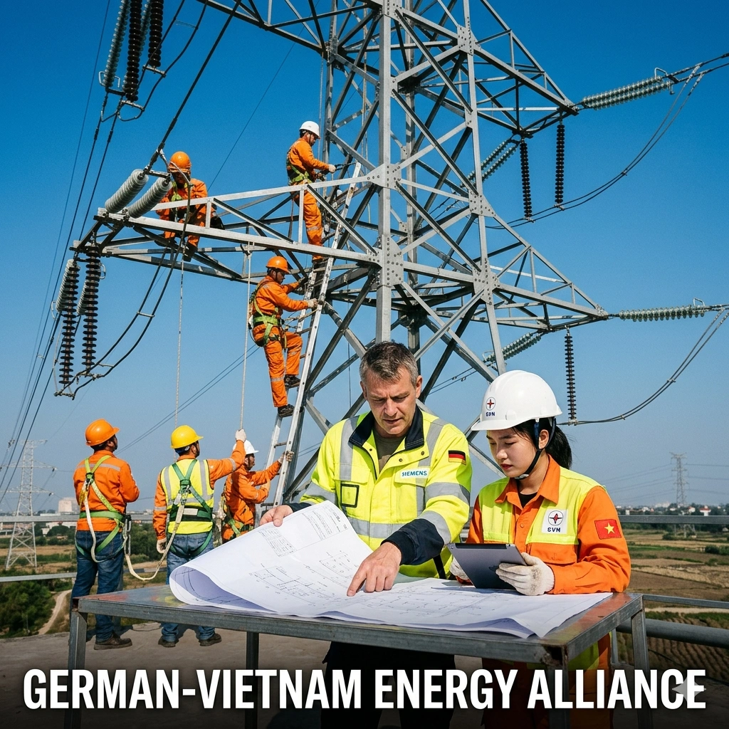The 2026 Germany Vietnam Partnership trains 200 skilled workers for German energy firms. See how GIZ and EVN are solving the critical power grid labor crisis.