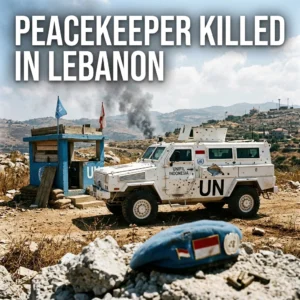 An Indonesian UN peacekeeper killed in Lebanon after an Israeli artillery strike hit a UNIFIL base. Discover the latest on the 2026 Middle East escalation.