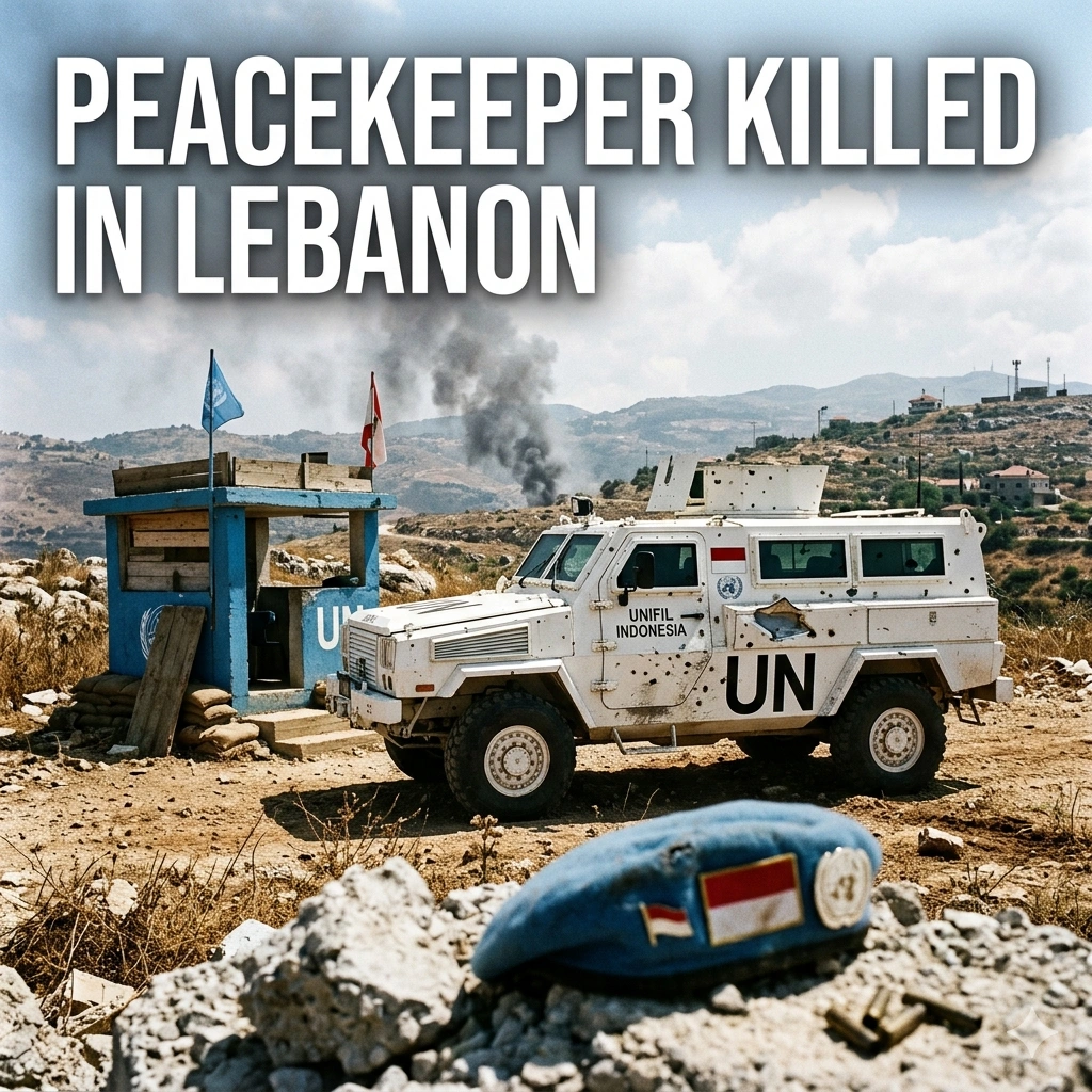 Indonesian UN peacekeeper killed in Lebanon after an Israeli artillery strike hit a UNIFIL base. Discover the latest on the 2026 Middle East escalation.