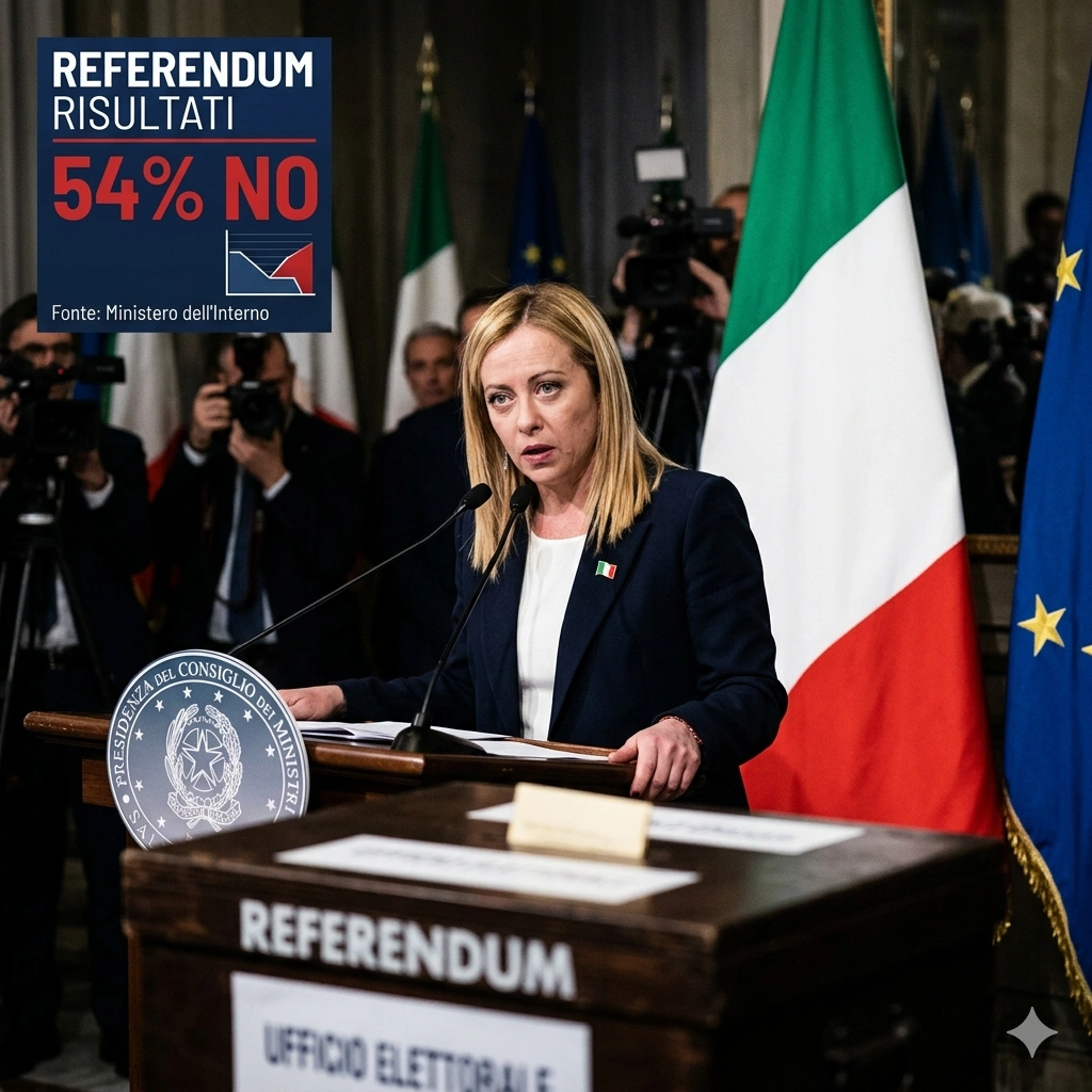 Italians reject Meloni’s reforms in the Italian Judicial Referendum 2026. A 54% "No" vote signals a major crisis for the right-wing coalition.
