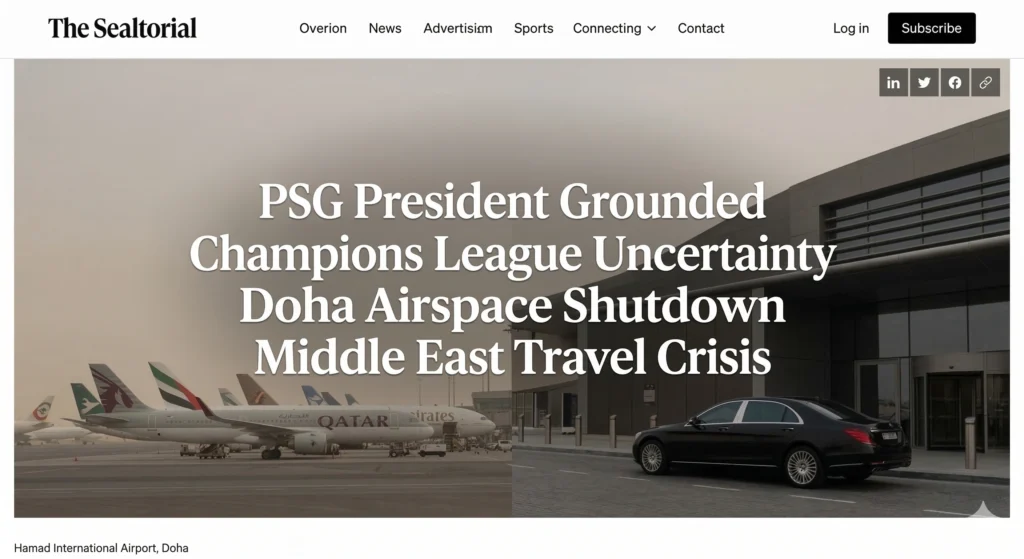 The PSG President Travel Crisis has left Nasser Al-Khelaifi stranded in Doha. Discover how this impacts PSG's Champions League defense against Chelsea.