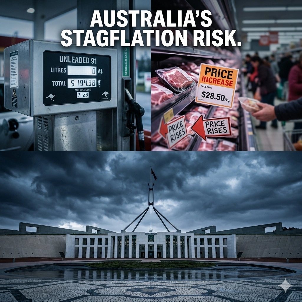The Australian inflation 5 percent surge could hit by September 2026 as Middle East war spikes oil costs. See how stagflation risks and freight costs rise.