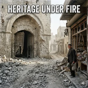 Barquq Castle Destruction: The 1387 Mamluk fortress and Grain Market in Khan Younis lay in ruins after strikes. A centuries-old hub of spice and history is lost.