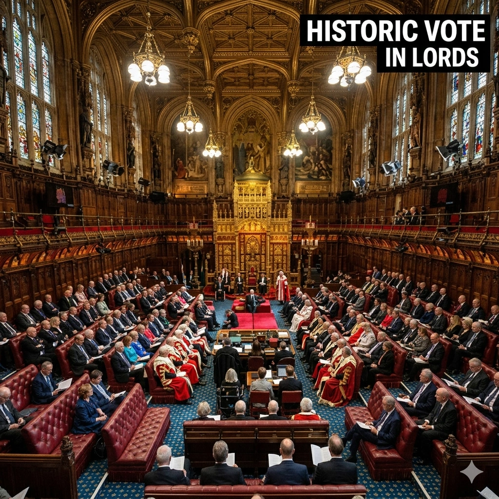 UK Abortion Law Reform: Peers vote to decriminalize home terminations, ending the 1861 criminal status for women. The 24-week legal limit remains unchanged.