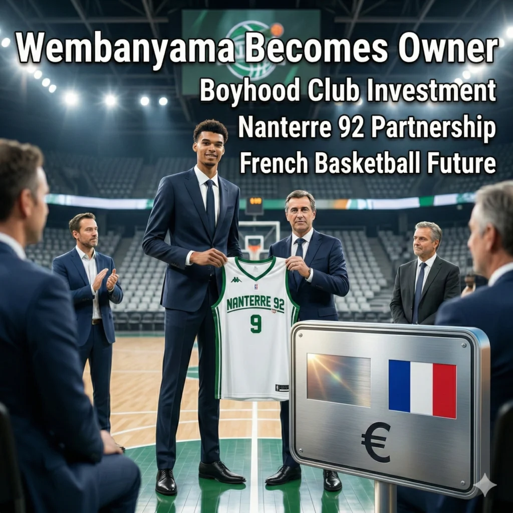 Victor Wembanyama Nanterre stake 92, discover how this strategic investment will transform youth training and French basketball in 2026.