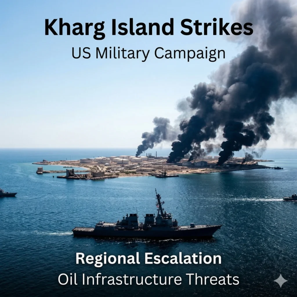 The US Kharg Island Strike marks a 2026 military shock. President Trump confirms destruction of Iranian targets after the embassy attack. See the latest news.