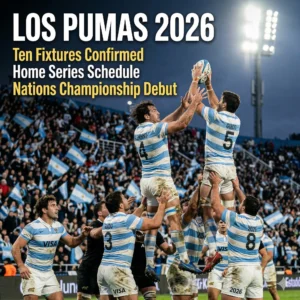 Argentina Rugby Fixtures 2026 confirmed! Los Pumas face 10 tests vs England, South Africa & more. See the full 2026 schedule for the Nations Championship season.