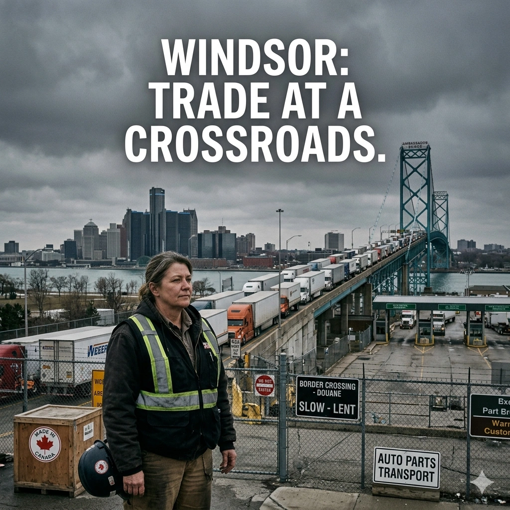 Windsor Economy Faces Fresh Uncertainty as USMCA reviews loom. Explore how automotive tariffs and trade threats impact Ontario's manufacturing hub in 2026.
