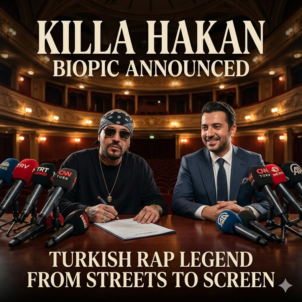 Turkish rap legend Killa Hakan signs the Killa Hakan Biopic Deal with Sky Film. Discover the record shifts as he portrays himself in this 2026 cinematic epic.