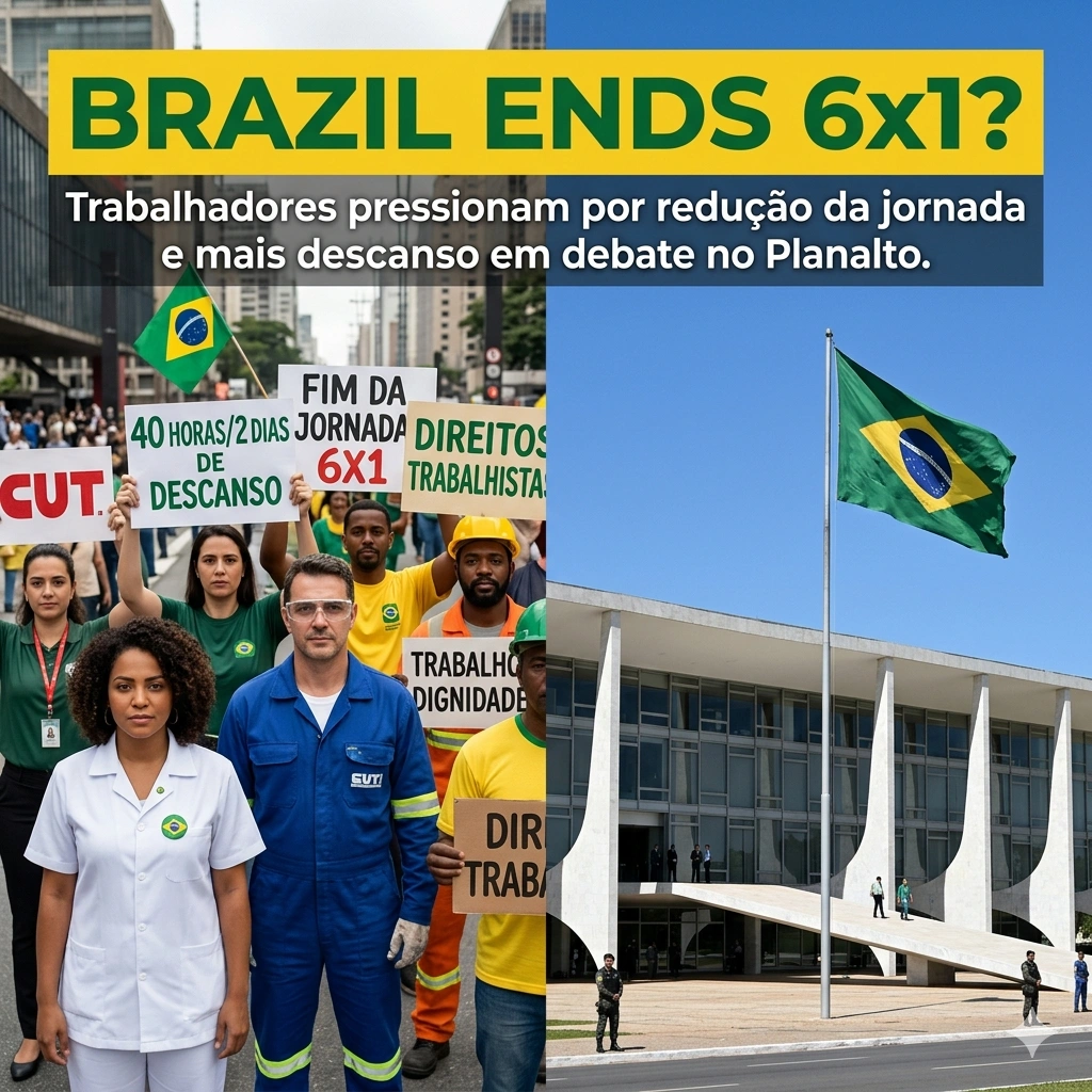 Brazil Workweek Reform is announced by the Lula administration to abolish the 6-on-1 workweek. A new bill seeks 40-hour limits with no wage cuts across Brazil.