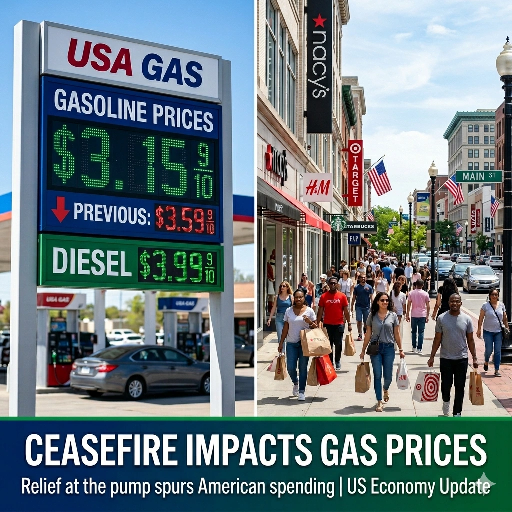 The Iran ceasefire offers significant relief for U.S. gas prices and consumer spending. Learn how this geopolitical shift boosts the 2026 American economy.