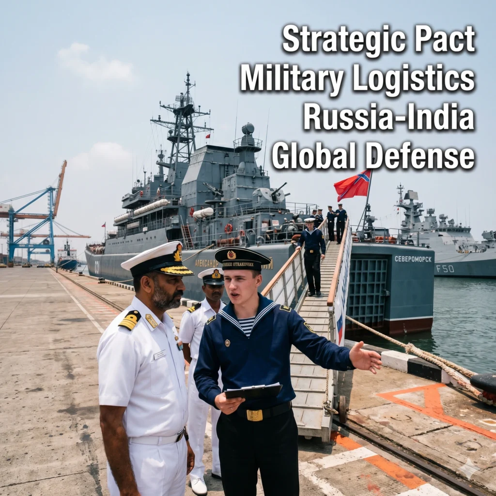 The Russia India Logistics Pact is record operational in 2026. Explore how this strong military deal provides growth through shared bases and troop stationing.