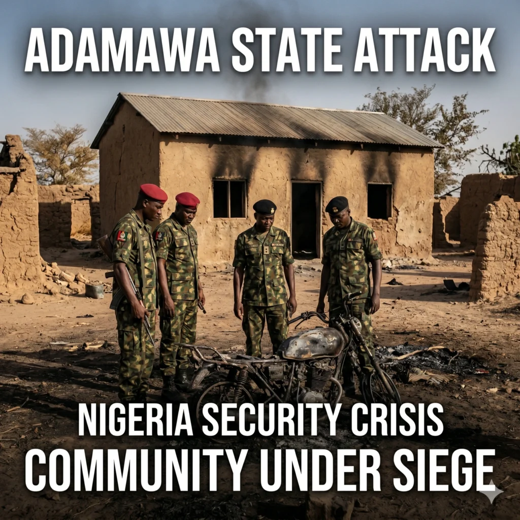 Nigeria community attack leaves 29 dead in Adamawa. Islamic State militants raid a football pitch and burn homes. Read about the shocks to local humanity.