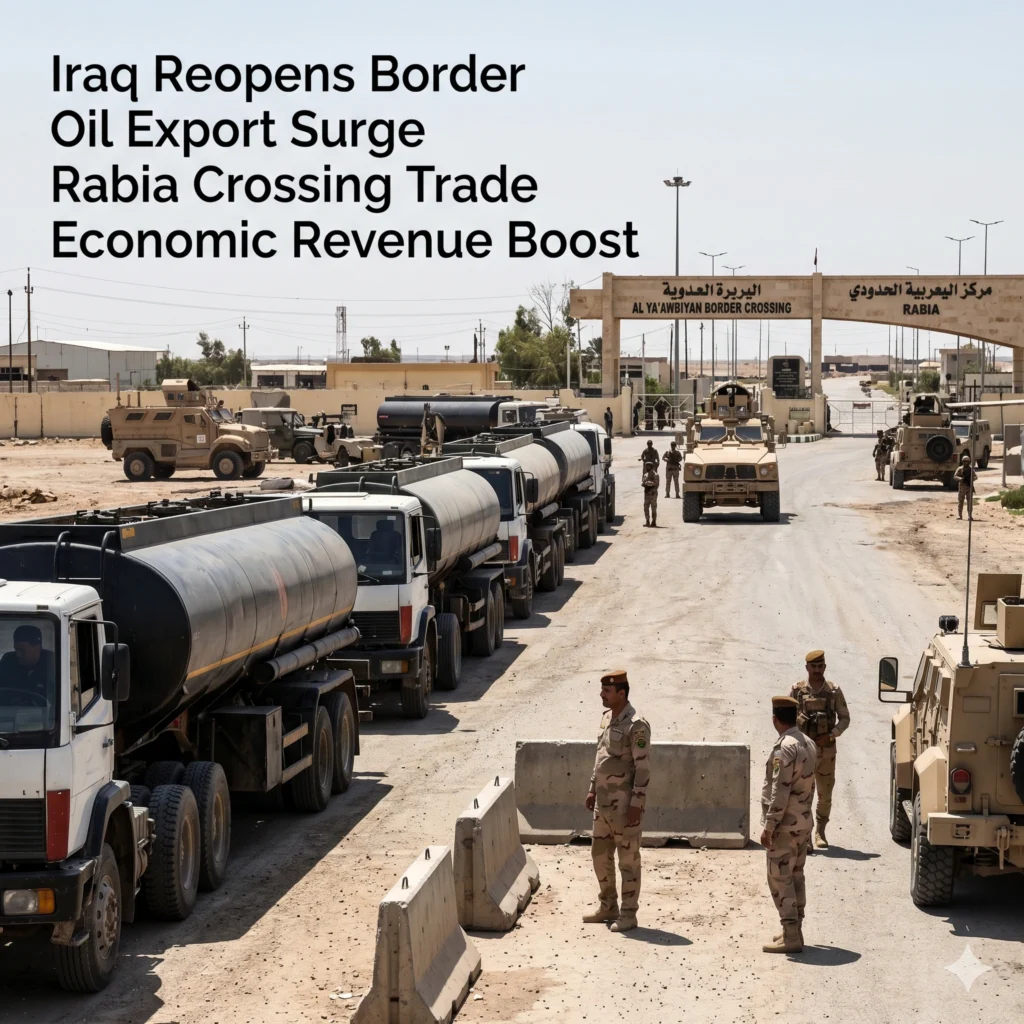 Iraq reopens the Rabia border to boost Northern Iraqi Trade and crude oil exports via Syria. Learn how this move reduces congestion and maximizes state revenue.