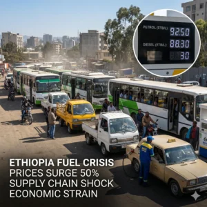 The Ethiopia Fuel Shortage Crisis deepens as global oil disruptions hit the Horn of Africa. Learn how fuel prices and inflation are shaking the national economy.