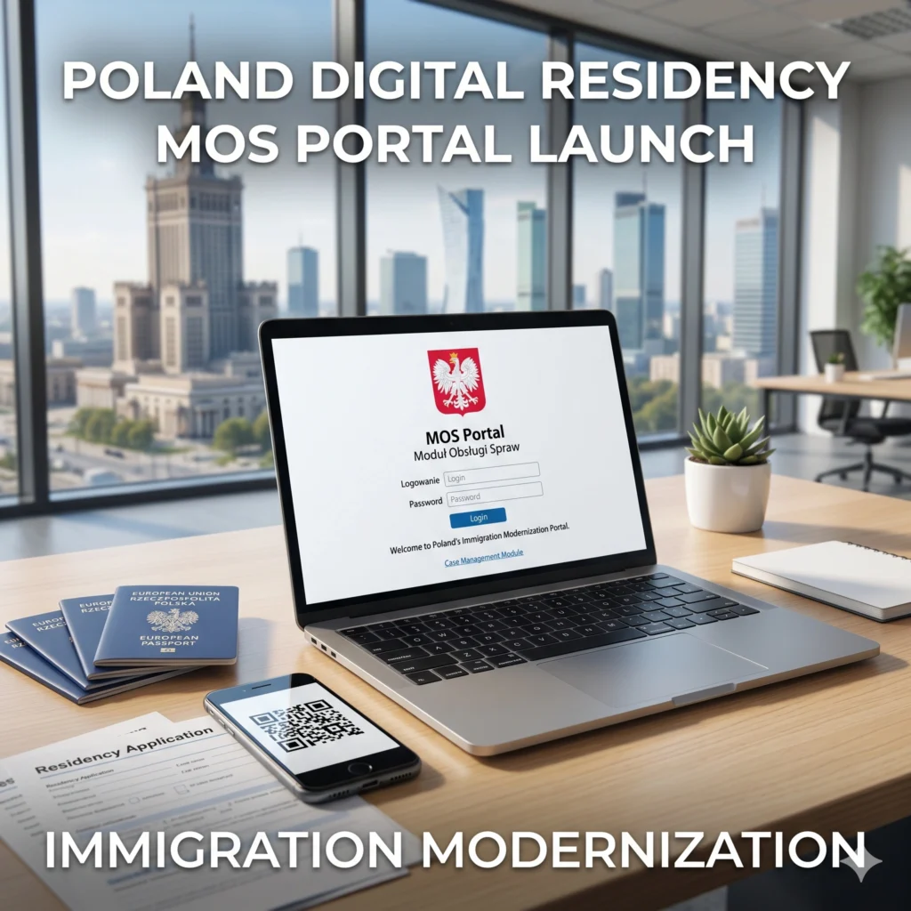 Poland digital immigration filings are now mandatory via the MOS platform. Discover how this shift clears backlogs and boosts Central European competitiveness.