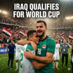 Iraq World Cup qualification is secured for the first time since 1986. Ali Al-Hamadi and Aymen Hussein lead Iraq to the 2026 finals despite regional conflict.