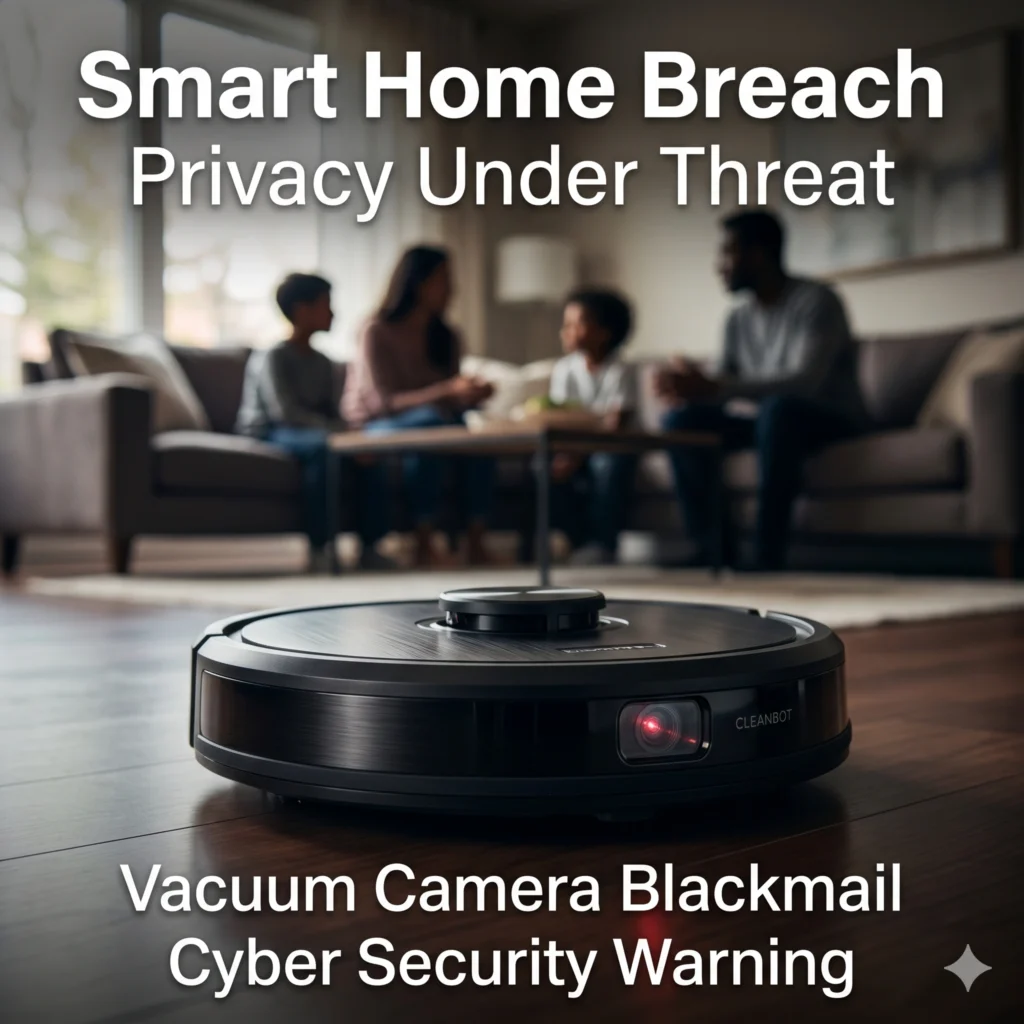 The UAE Cyber Security Council warns of a smart vacuum security risk where hackers blackmail families. Learn how to protect your home privacy from IoT threats.