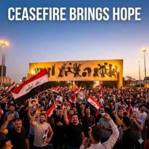 The Iraq and US-Iran Ceasefire brings a 14-day pause to regional conflict. Baghdad residents celebrate a vital window for stability and national sovereignty.