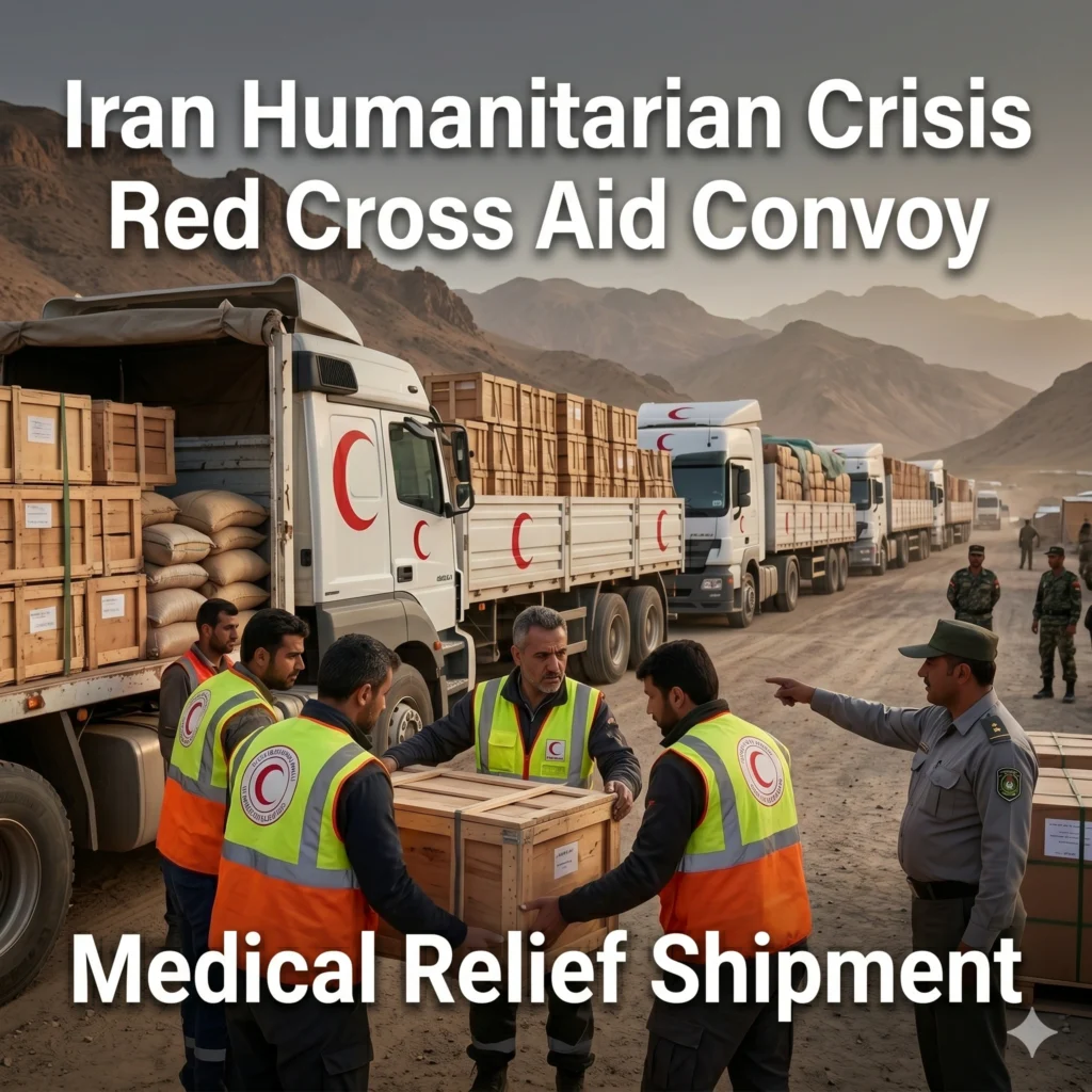 International groups boost humanitarian relief shipments into Iran. Over 3 million displaced people receive medical aid and shelter via Turkiye convoys.