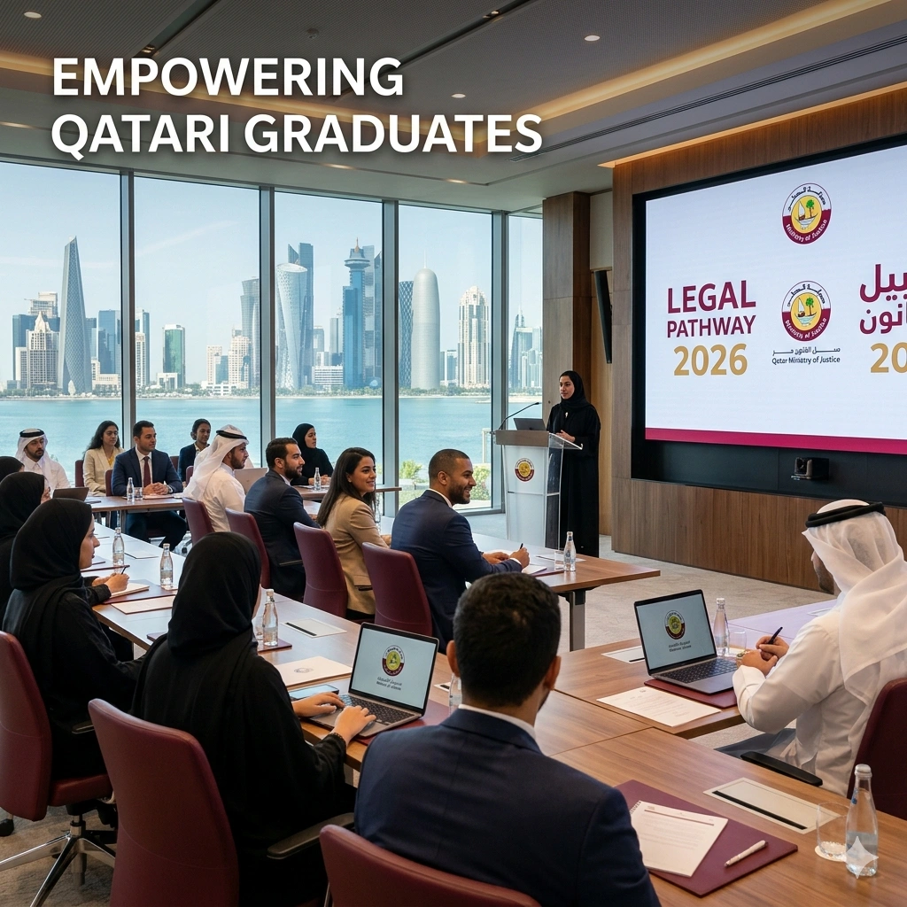 Qatar launches the Legal Pathway to the Labor Market 2026 to empower law graduates. This record initiative bridges the gap between academia and the workforce.