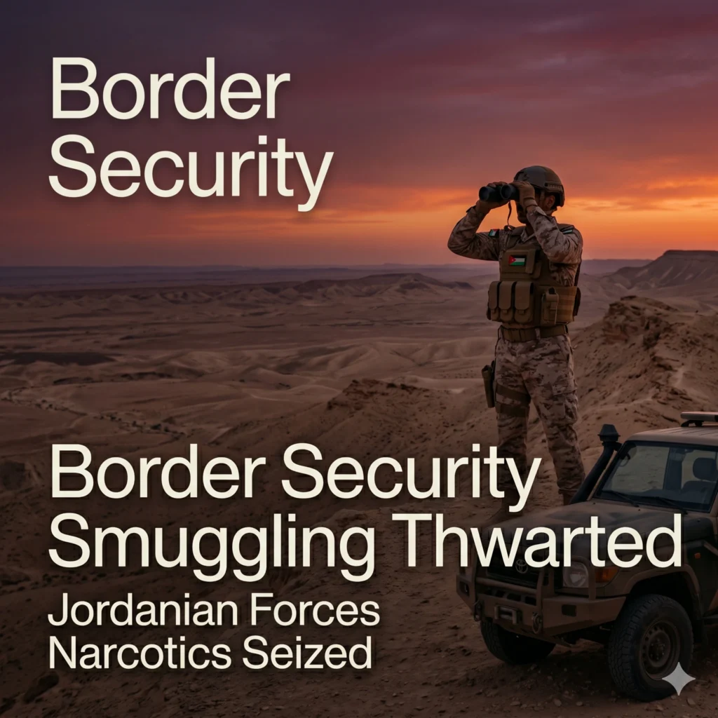 Jordanian forces smuggling operations thwart six major drug trafficking attempts on the eastern border, seizing narcotics after intense armed clashes in 2026.