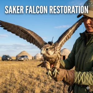 Saker Falcon Restoration drive launches in 2026 with 34 birds released. Discover how Kazakhstan and Saudi Arabia use GPS to save this endangered falcon.