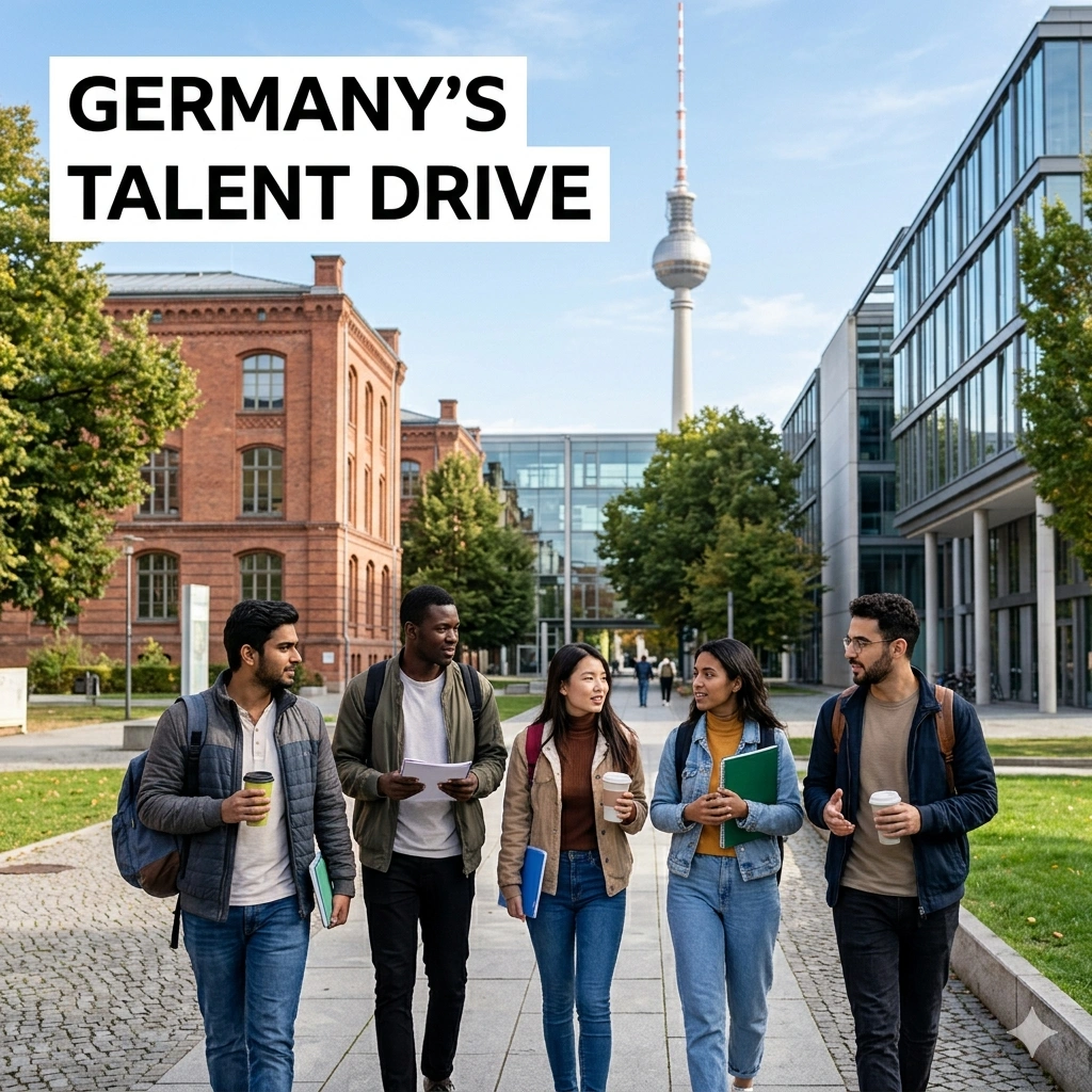Germany bets on international students to fill 7.5 million jobs. Discover how English-taught programs and residency paths are driving record growth in 2026.
