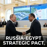 The Russia Egypt Alliance advances $28B in nuclear energy and Suez industrial hubs. See how Putin and Cairo coordinate for Middle East stability in 2026.