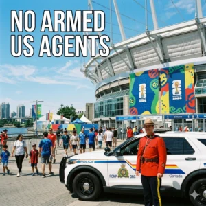ICE Canada Security clarifies its non-armed status for the 2026 FIFA World Cup. U.S. agents will have no arrest powers during the 13 matches in Canada.