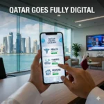 Qatar Digital Services Milestone achieved with 2,300 services online. Nearly 74% of government tasks are now digital, boosting efficiency and user security.