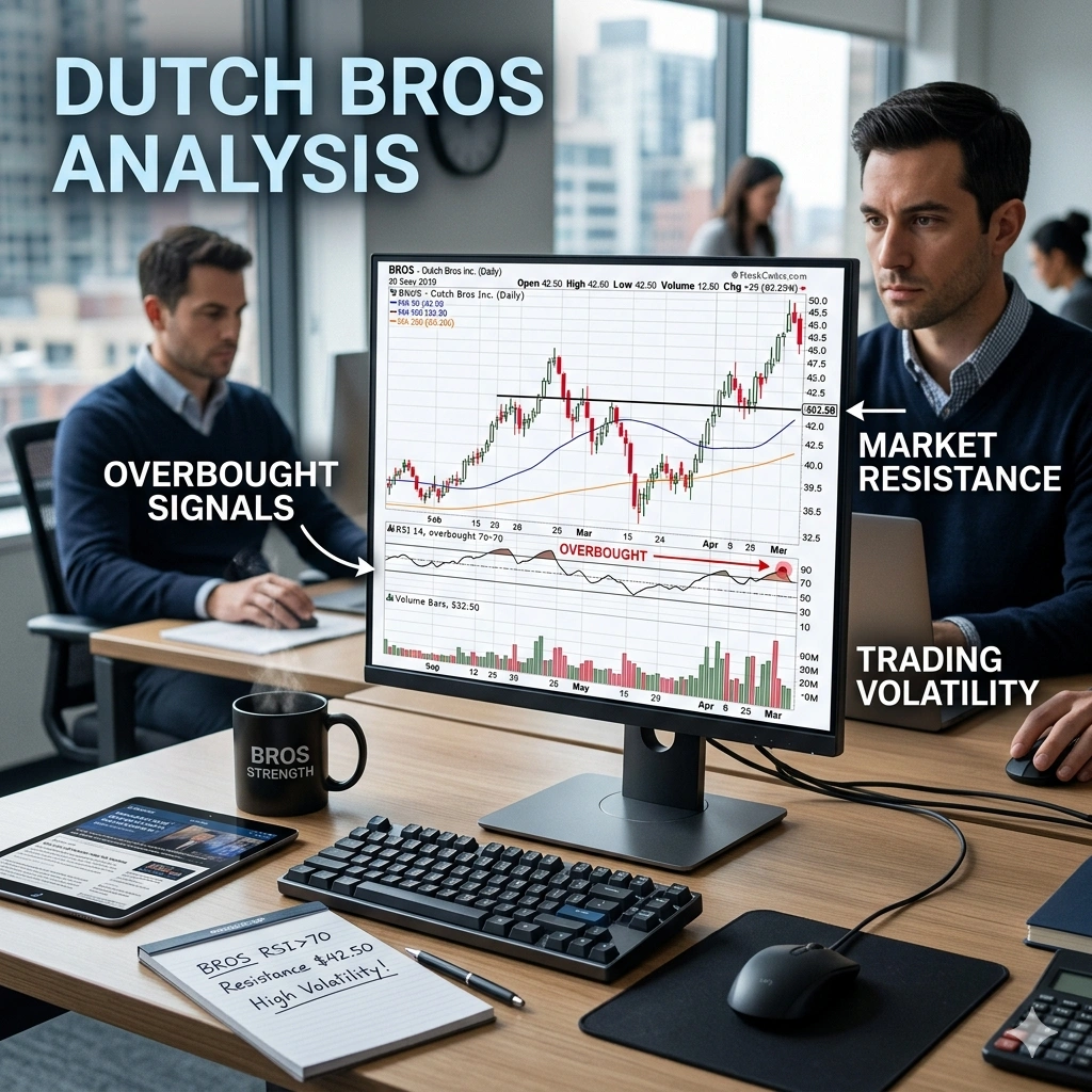 Dutch Bros Stock Analysis shows BROS shares facing heavy resistance at $59.90. Explore RSI, MACD, and Ichimoku levels for this 2026 coffee stock outlook.