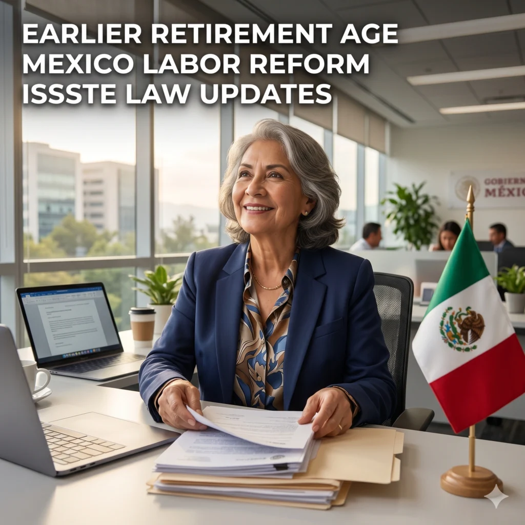 The Women's Retirement Benefit in Mexico is set for a historic change. Read about the ISSSTE Law's age reduction plan to 53 years for public sector workers.