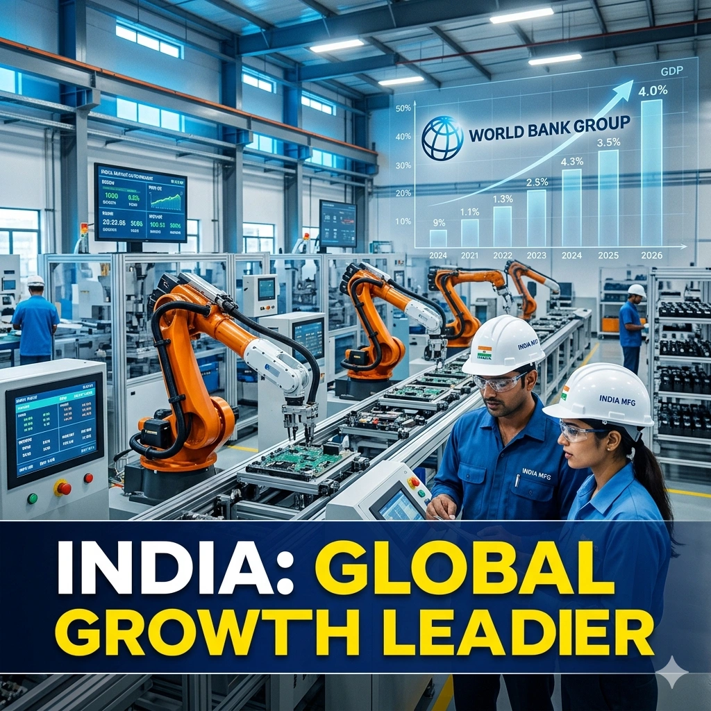 India Projects Growth in 2026 as the World Bank highlights economic resilience amid the energy crisis. See how fiscal policies support the 6.6% projection.