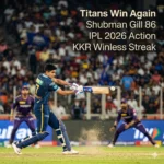 The Shubman Gill lead secures a 3rd straight win for Gujarat Titans. Read how they beat Kolkata Knight Riders in a shocking IPL 2026 match on Friday.