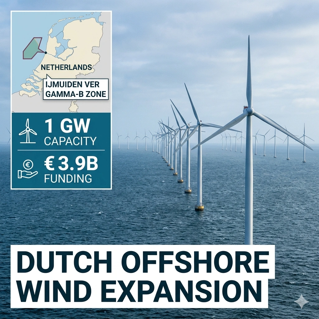 The Dutch Offshore Wind Funding of €3.9B aims to power 1M homes by 2032. Discover how the IJmuiden Ver Gamma-B zone drives the Netherlands' energy transition.