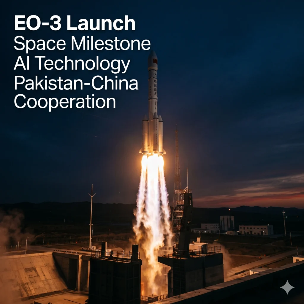 Pakistan EO-3 Satellite launch from China marks a historic milestone for SUPARCO. Discover how this AI-powered satellite boosts national remote sensing today.