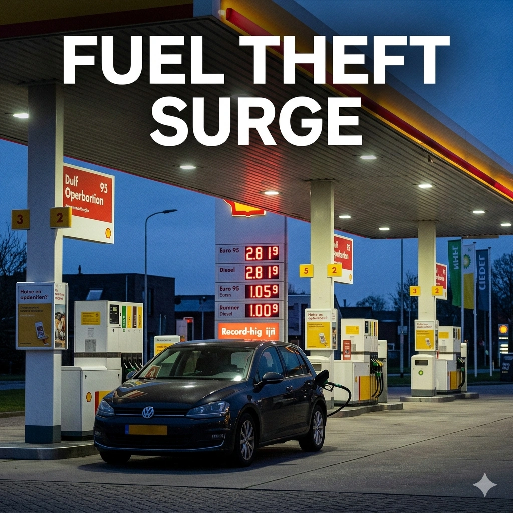 Fuel theft surges in the Netherlands as petrol prices hit record highs. Learn how retailers and police are battling this massive 35% spike in energy crime.