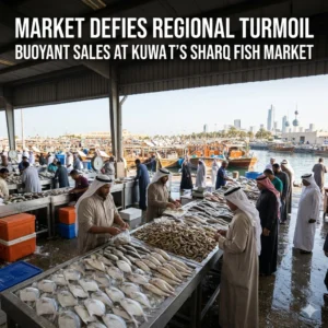 Sharq Fish Market Resilience shows Kuwait's ability to thrive during conflict. Overland supply routes and local fishing ensure a record catch reaches consumers.