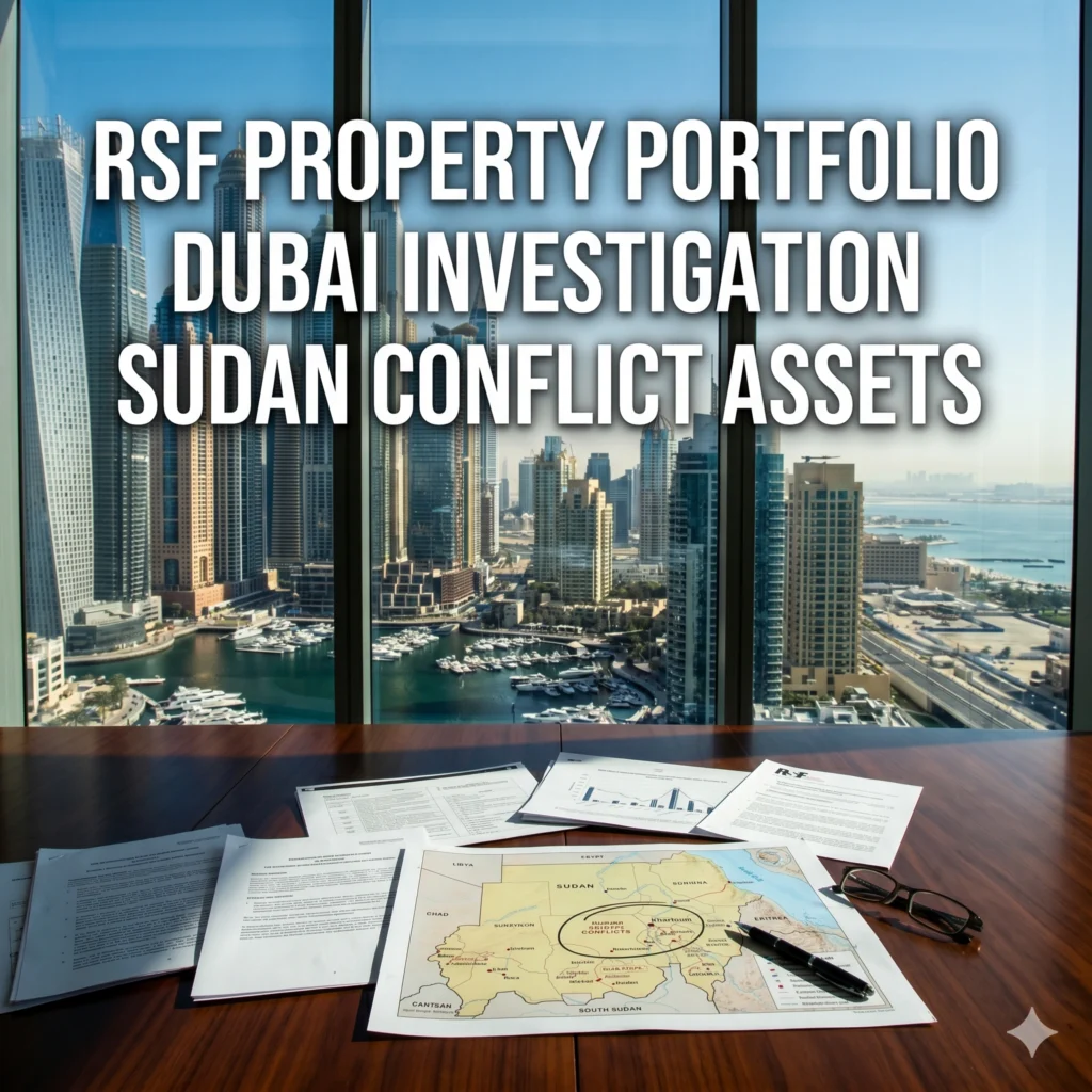 Sudan RSF leadership scandal reveals a luxury property portfolio in Dubai funded by gold smuggling. Learn how this impacts the humanitarian crisis in Sudan.