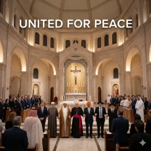 The Bahrain Interfaith Peace Vigil saw 1,300 leaders unite for peace at Our Lady of Arabia. A historic event celebrating regional stability and coexistence.