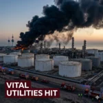 Kuwait infrastructure defense teams respond to record Iranian drone strikes on April 5, 2026, protecting vital water and power plants from serious damage.