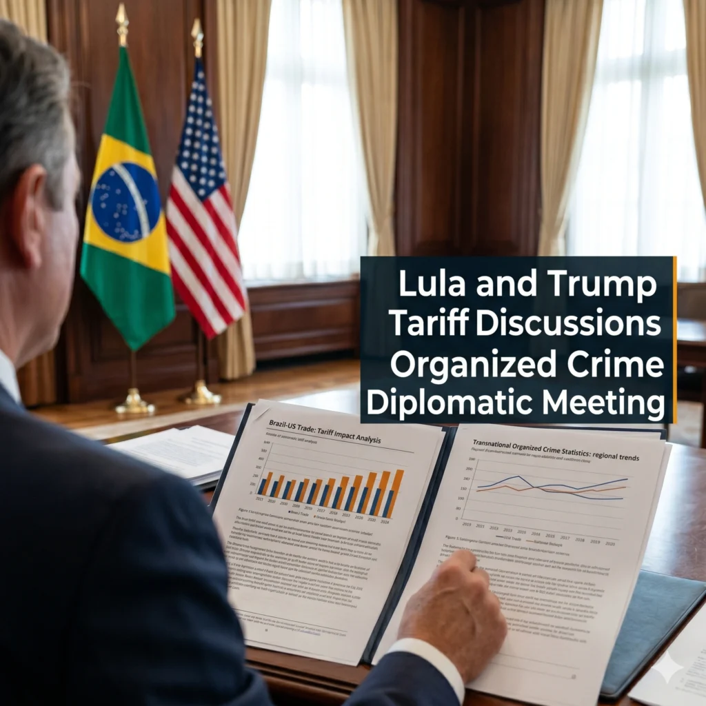 Brazil's President Lula Trump Meeting held to discuss trade tariffs and organized crime. Finance Minister Durigan expresses optimism for the 2026 Washington summit.
