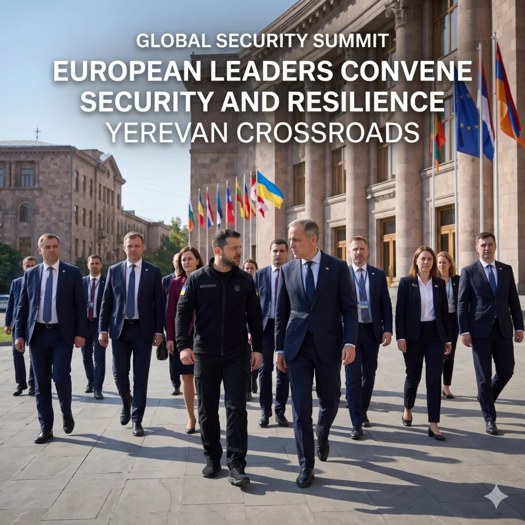 European and Canadian leaders meet in Armenia to boost global security. Discover 23 strong moves to navigate the Iran war and US policy shifts for a safer world.